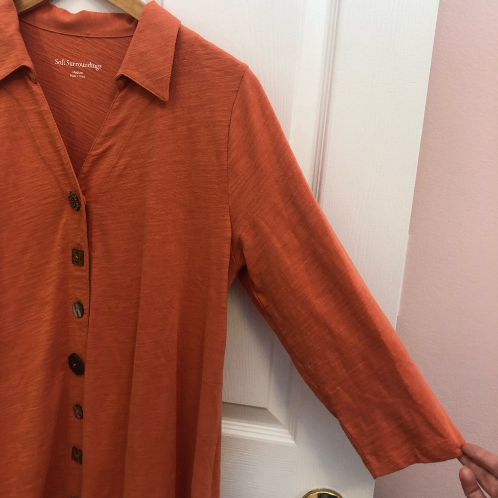 Soft Surroundings Mixed Button Danielle Tunic - Picture 8 of 13